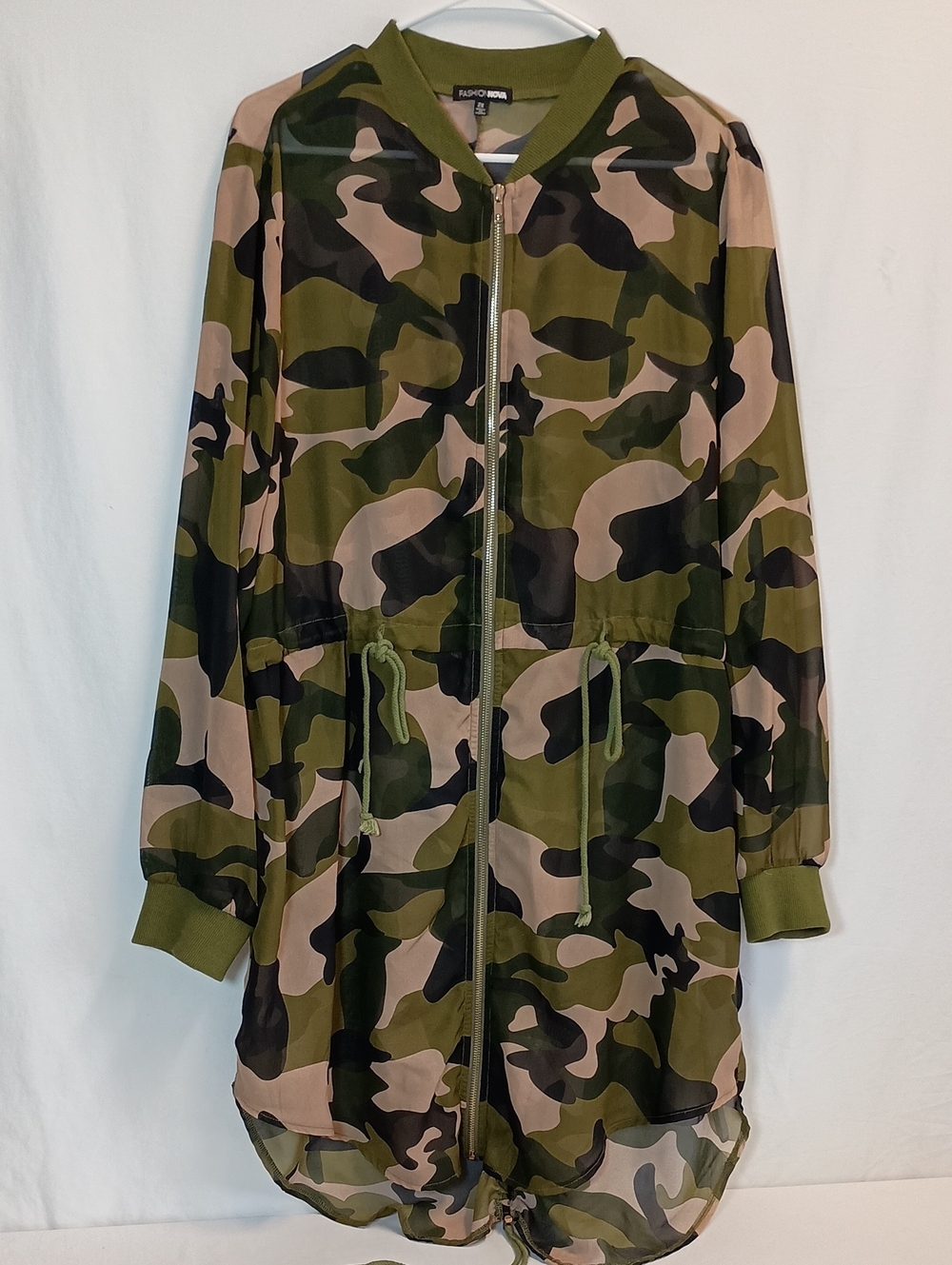 Women's Size 2X Camo Blouse Utility Casual